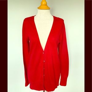 Old Navy red cardigan
